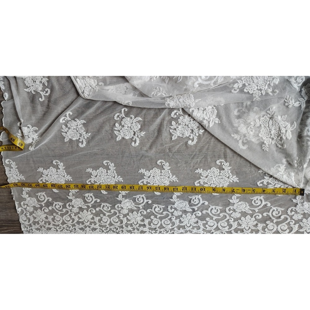 Forever 21 Sheer Ivory Lace Kimono Cover Beach Kaftan Maxi Tie Front‎ 2X/3X NEW - Picture 10 of 14